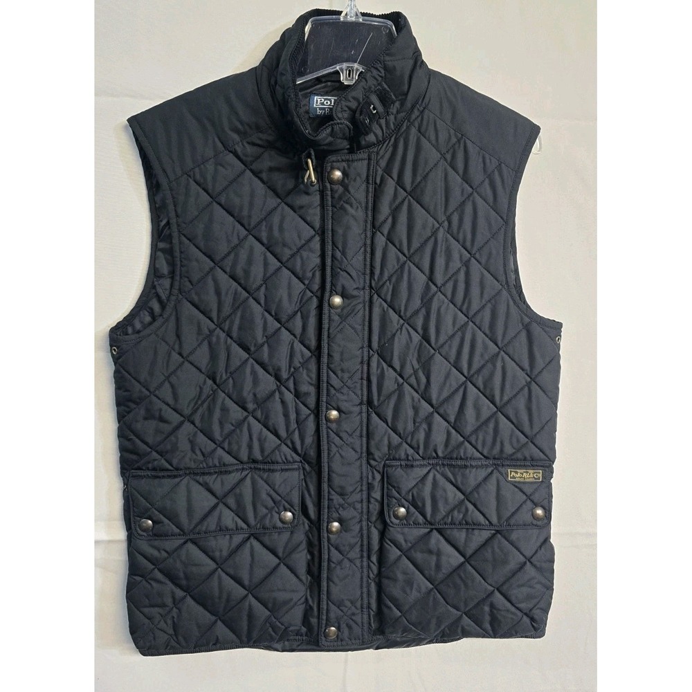 Polo Ralph Lauren Women's  Quilted Vest Jacket Black  M